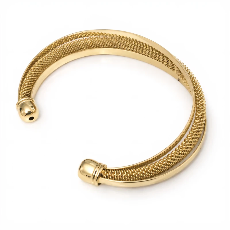 دستبند النگویی زنانه مدل طنابی