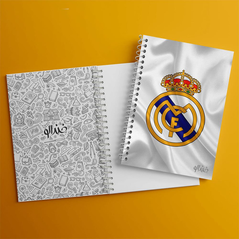 دفتر مشق 50 برگ خندالو مدل باشگاه رئال مادرید کد 26347