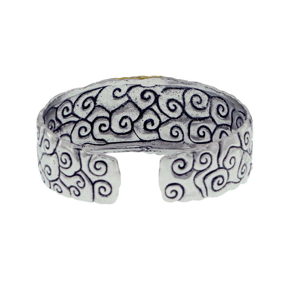 دستبند مردانه برانت طرح شیر شاخدار نگین دار