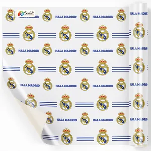 کاغذ کادو صدفی طرح رئال مادرید بسته 2 عددی
