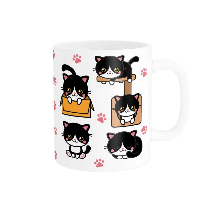 ماگ پاد آفرین مدل گربه ها کد DKC261