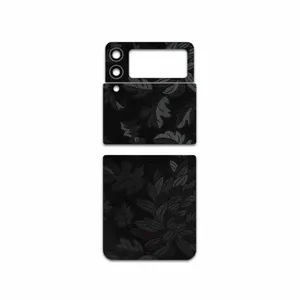 MAHOOT Black-Wildflower Cover Sticker for Samsung Galaxy Z Flip3 5G