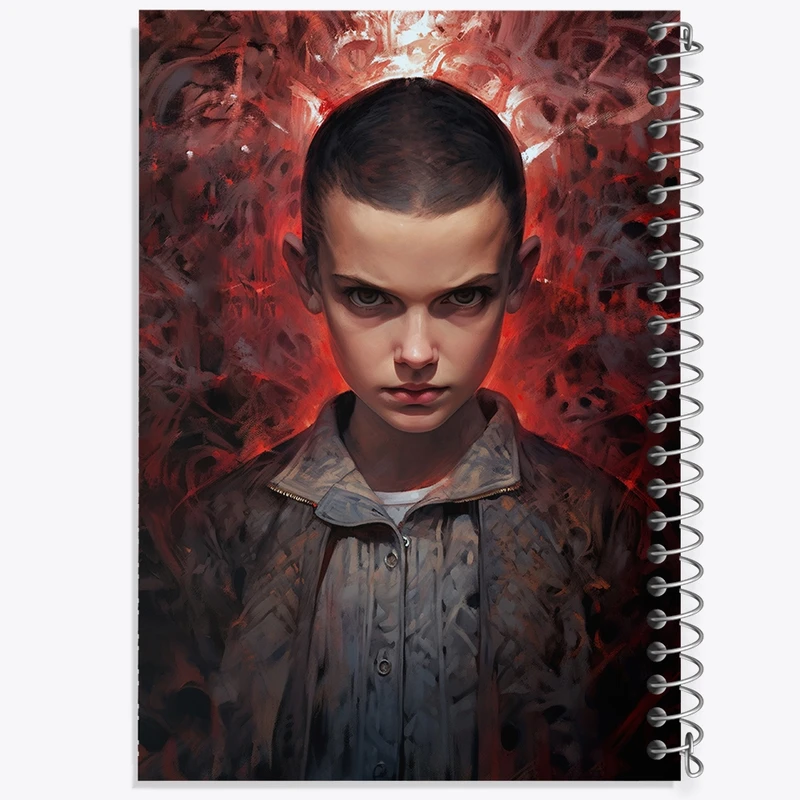دفتر شطرنجی 50 برگ خندالو مدل استرنجر تینگز (Stranger Things) کد F871
