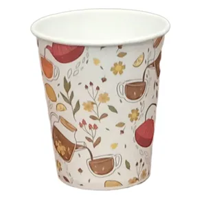 لیوان یکبار مصرف کاغذی پیکنیک مدل 220cc مجموعه 4 بسته 50 عددی