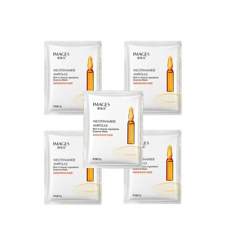 ماسک صورت ایمجز مدل nicotinamide ampoule وزن 25 گرم بسته 5 عددی