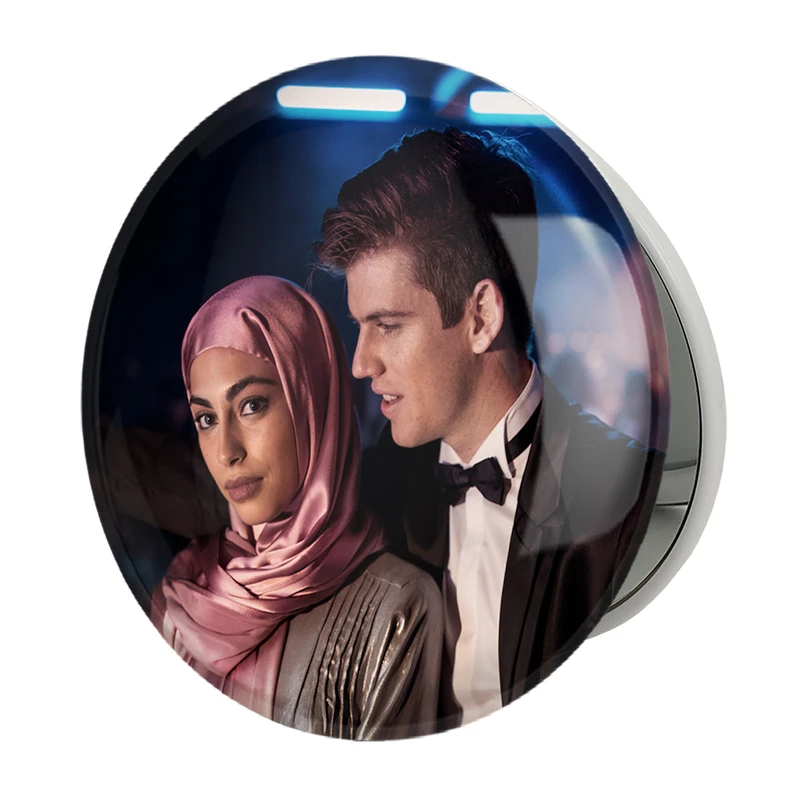 آینه جیبی خندالو طرح نادیا و گوزمان سریال نخبه Eliteمدل تاشو کد 26062 