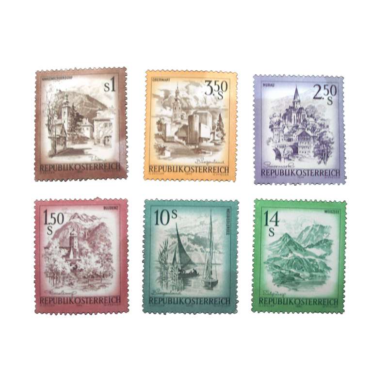 تمبر یادگاری مدل تاریخی کد DS1825 مجموعه 6 عددی 