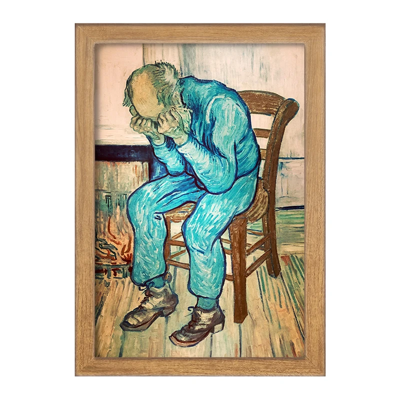 تابلو خندالو مدل نقاشی بر دروازه ابدیت اثر ونسان ونگوگ کد 25451