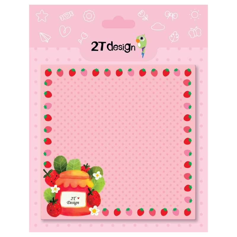 کاغذ یادداشت طوطی دیزاین مدل نوت پد طرح توت فرنگی کد NP-09 کاغذ یادداشت طوطی دیزاین مدل نوت پد طرح توت فرنگی کد NP-09