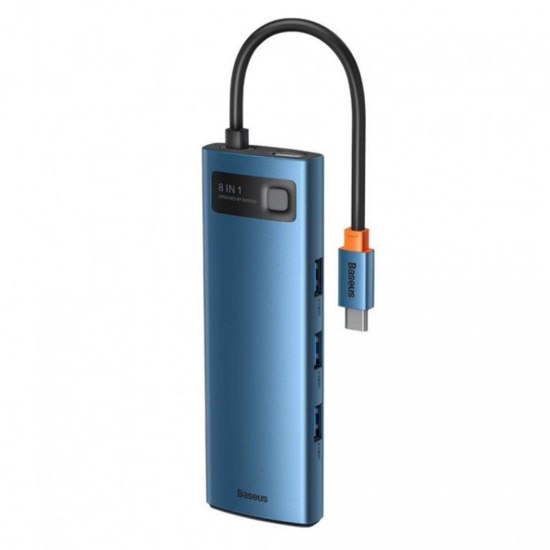 هاب 8 پورت USB-C باسئوس مدل   Type-C HUB WKWG000103