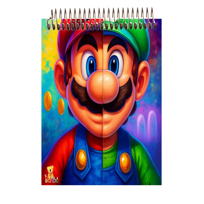 دفتر شطرنجی 100 برگ بانیبو مدل ماریو کد 1152