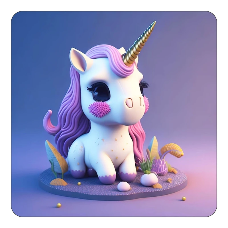 مگنت کاکتی طرح اسب تک شاخ و یونیکورن مدل mp33524