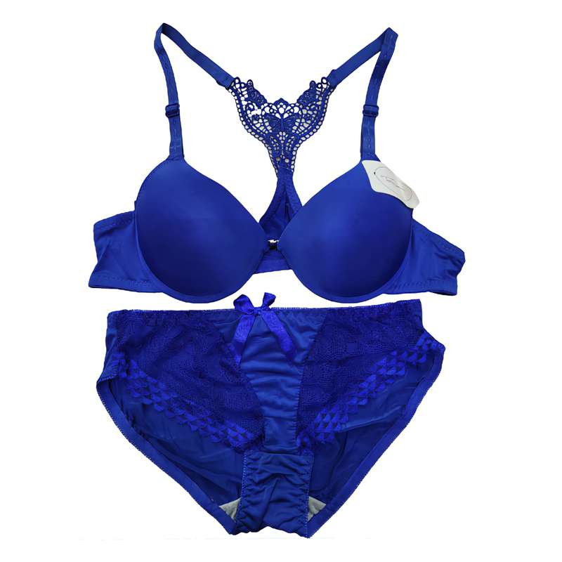 ست شورت و سوتین زنانه مدل بند گیپور 650