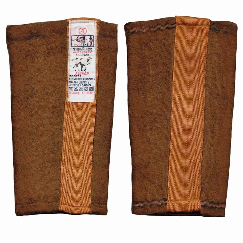 زانو بند طبی مدل پشم شتر کد 009 بسته دو عددی