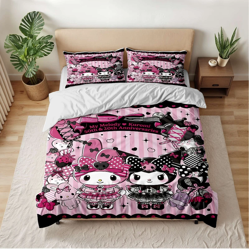 سرویس خواب 1 نفر 5 تکه مدل کرومی کد kuromi 540