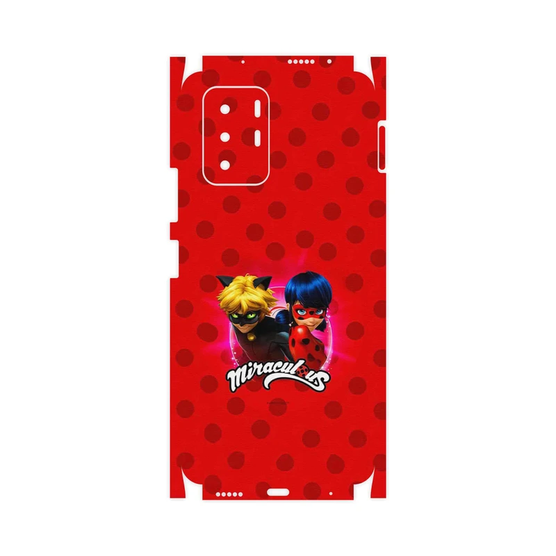 برچسب پوششی ماهوت مدل Ladybug and Cat Noir-FullSkin مناسب برای گوشی موبایل شیائومی Redmi Note 10 Pro (China)