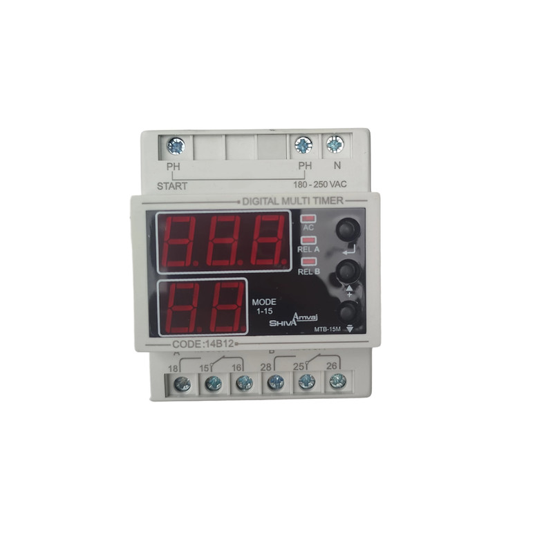 مولتی تایمر دیجیتال شیوا امواج مدل MTB-15M کد 14B12 بسته ده عددی