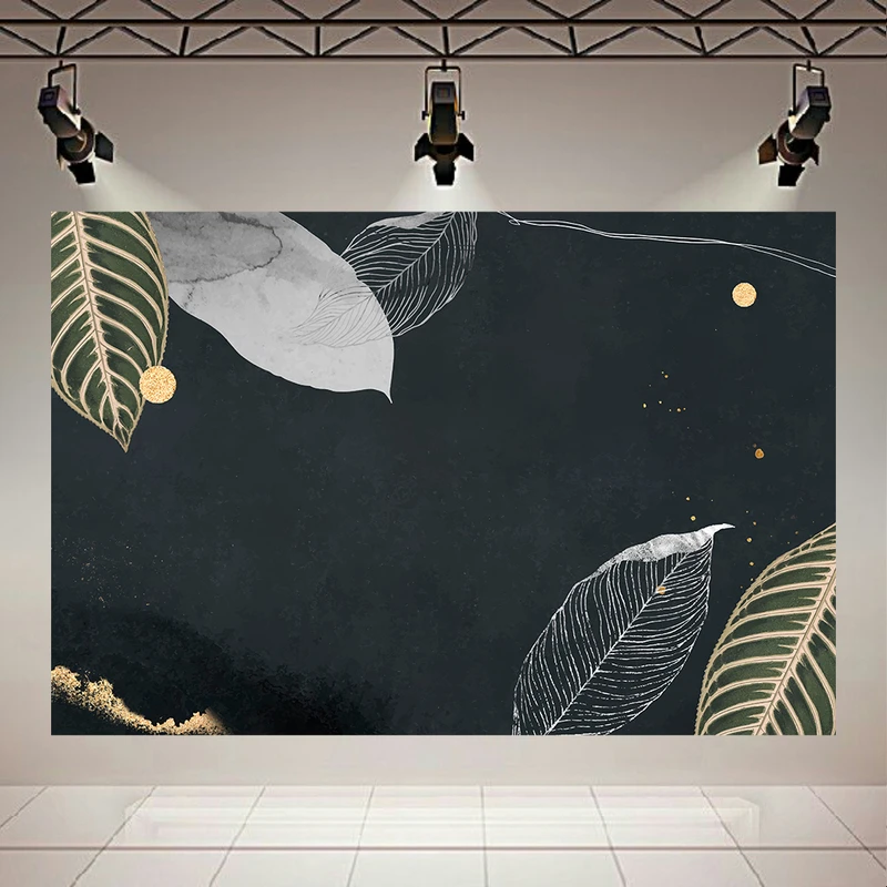 پوستر پارچه ای طرح مینیمال برگ مدل مدرن (1) کد AR302321