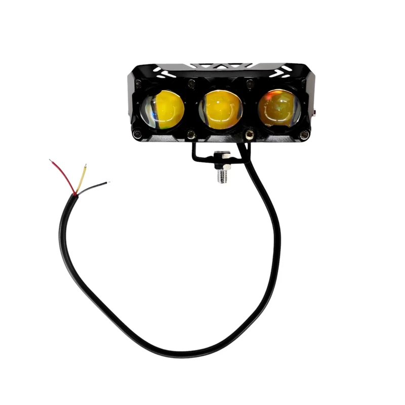 پروژکتور آفرودی خودرو و مدل موتور 3 لنز دو کنتاکت کد 3led