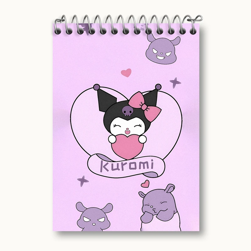 دفتر یادداشت 50 برگ خندالو طرح کرومی (Kuromi) کد N4824