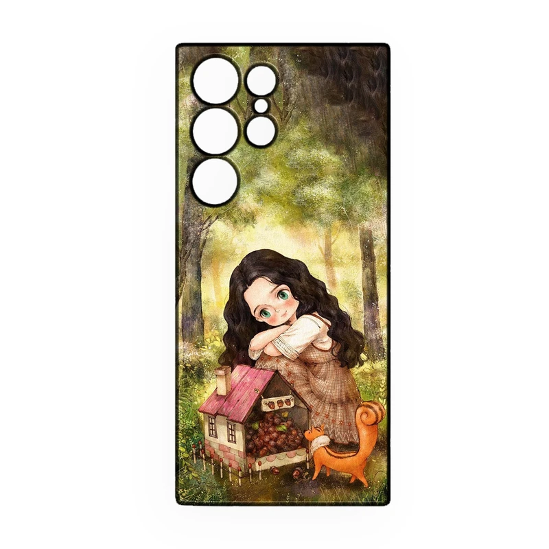 کاور طرح دخترانه کد 285 مناسب برای گوشی موبایل سامسونگ Galaxy S22 Ultra  