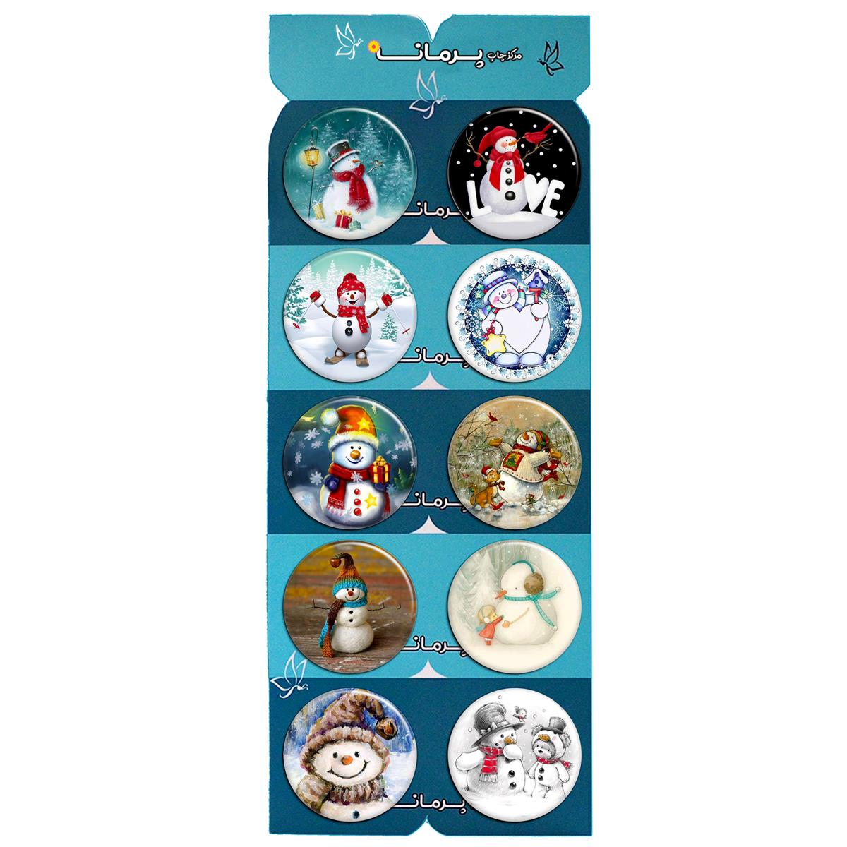 پیکسل پرمانه طرح snowman کد pmg.5649 مجموعه 10 عددی