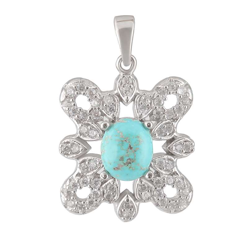 آویز گردنبند نقره زنانه مدل روکش رادیوم کد PKR_359 آویز گردنبند نقره زنانه مدل روکش رادیوم کد PKR_359