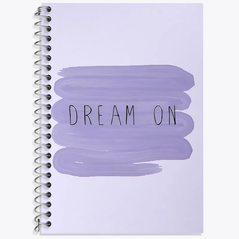 دفتر زبان 50 برگ خندالو مدل سه خط طرح Dream On کد N2888