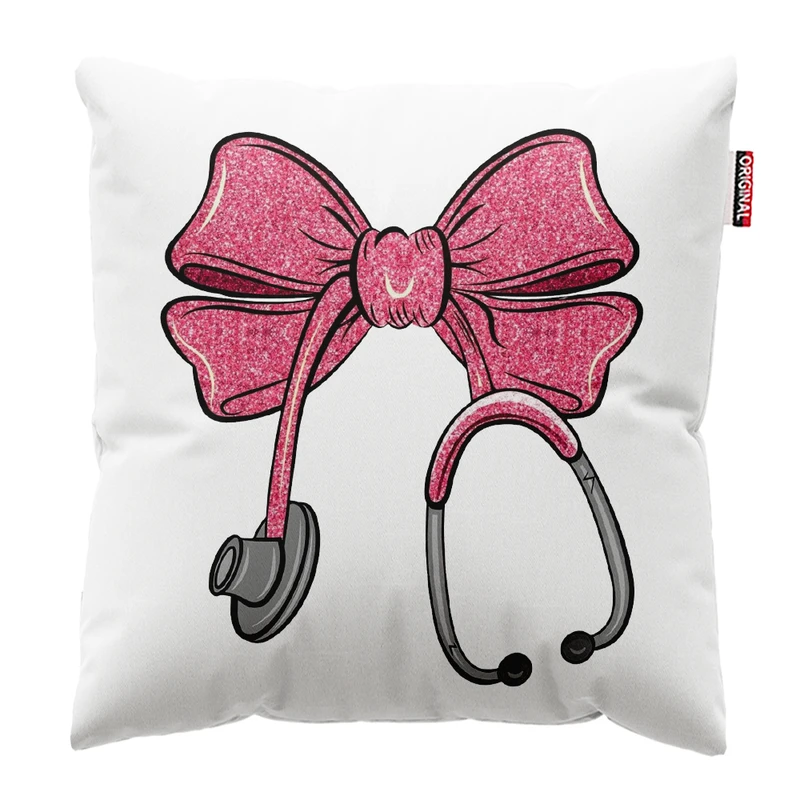 کوسن پاد آفرین مدل پزشک پرستار کادر درمان بیمارستان کد PK401707 سایز 40*40 سانتی متر