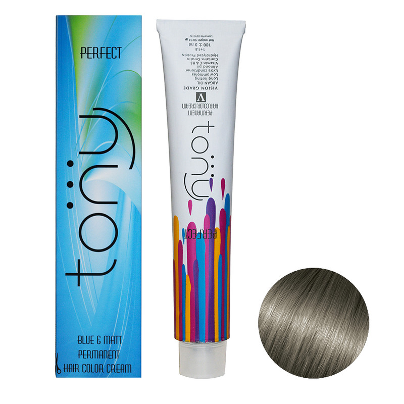 رنگ مو تونی سری دودی شماره 7.1 حجم 100 میلی لیتر رنگ بلوند دودی متوسط