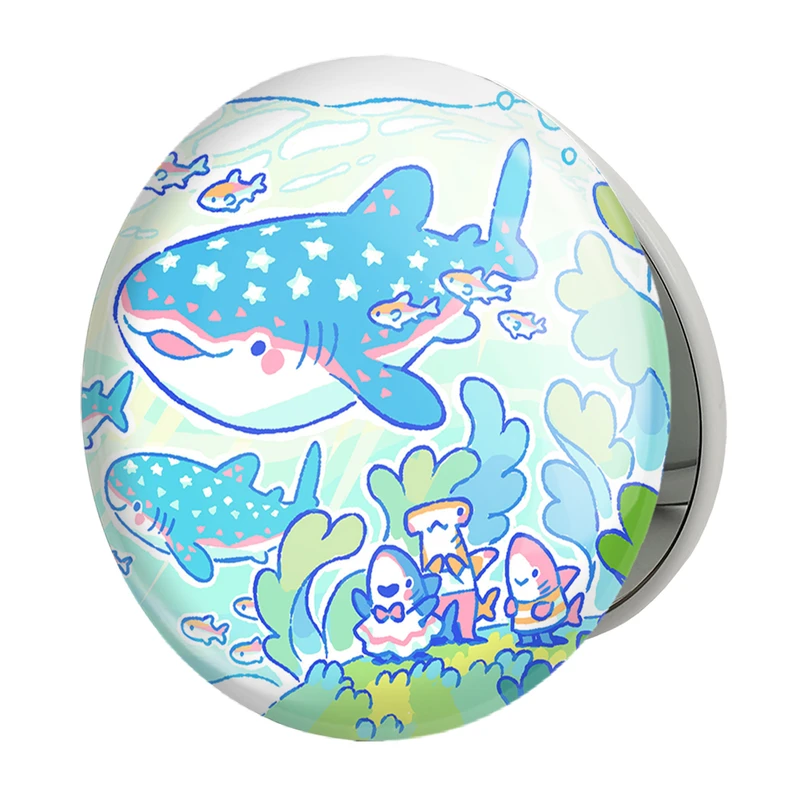 آینه جیبی خندالو طرح کوسه خنگ مدل تاشو کد 29387