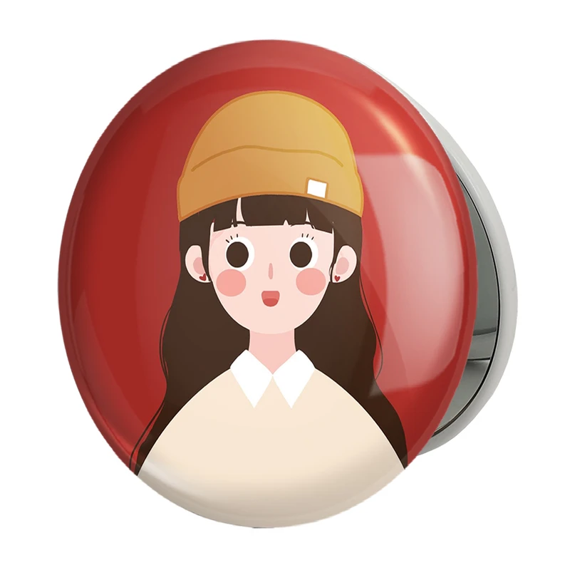 آینه جیبی خندالو طرح دخترانه فانتزی مدل تاشو کد 25745 