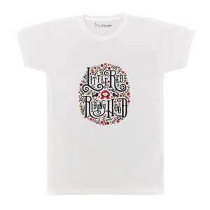 تی شرت آستین کوتاه بچگانه پرمانه طرح شنل قرمزی کد pmt.6263