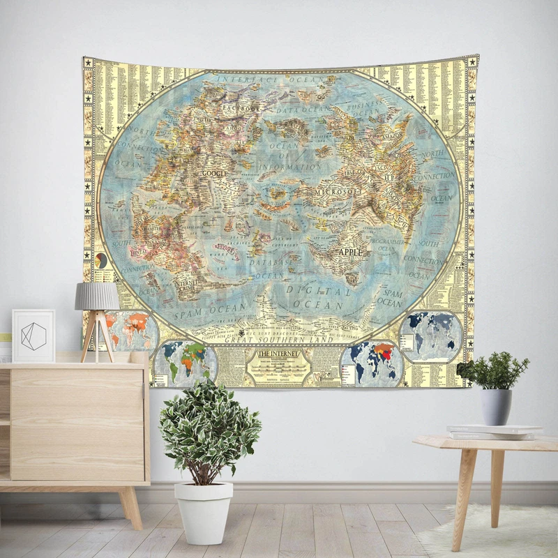 پوستر مدل پوستر پارچه ای نقشه جانسون مدل 1561