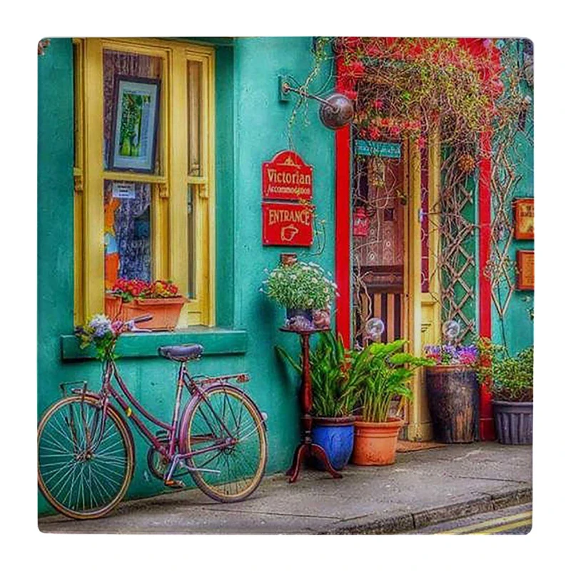 زیر لیوانی  طرح کوچه و دوچرخه کد    4793693_3479