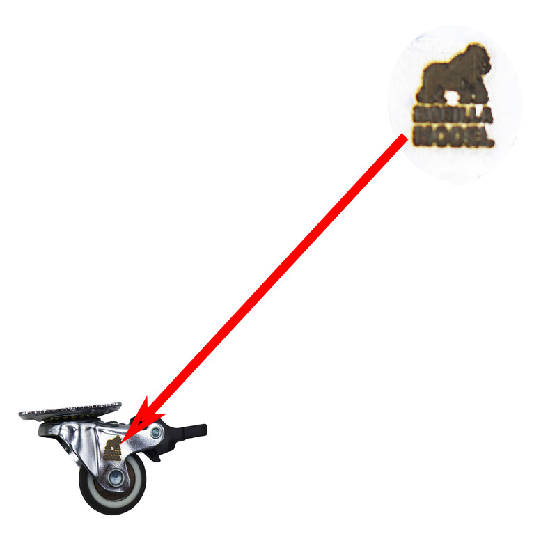 چرخ گردان کفی‌دار مدل ترمز دار کد YPT-GARDAN-25MM