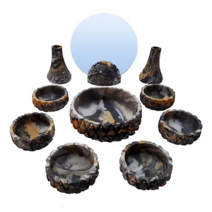 مجموعه ظروف هفت سین 10 پارچه مدل لوزی