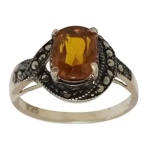 انگشتر نقره زنانه سلین کالا مدل سیترین ce-As062