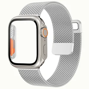 بند اسپریگ مدل Ultra Transform Milan مناسب برای اپل واچ Series 8 Aluminum 45mm / Series 7 Aluminum 45mm به همراه کاور