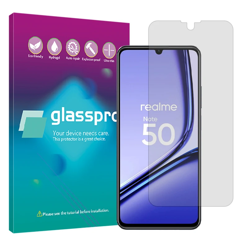 محافظ صفحه نمایش مات گلس پرو مدل Resistant مناسب برای گوشی موبایل ریلمی Note 50