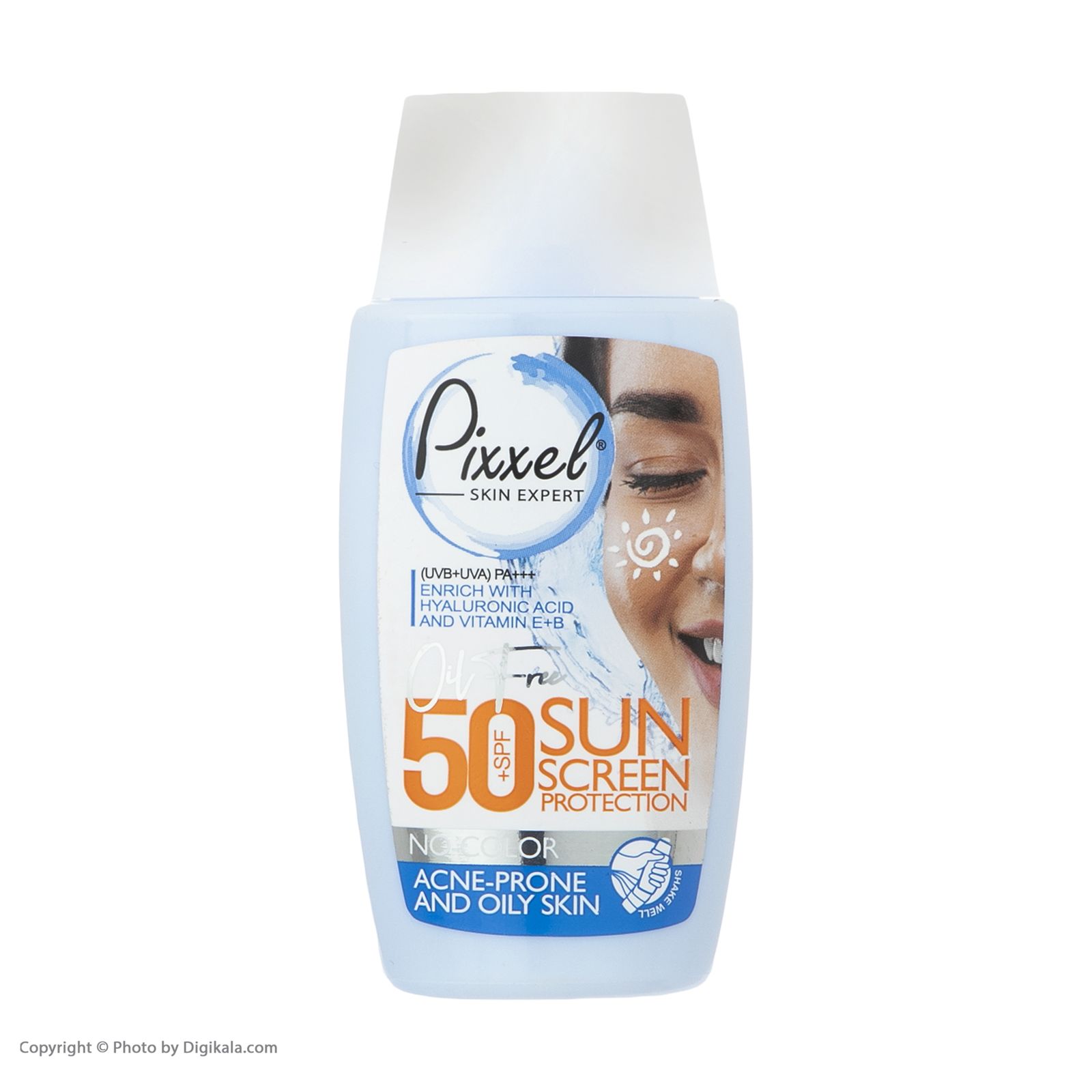 کرم ضد آفتاب بی رنگ پیکسل SPF50 مدل Oily Acne-Prone Skin مناسب پوست های چرب حجم 50 میلی لیتر -  - 4