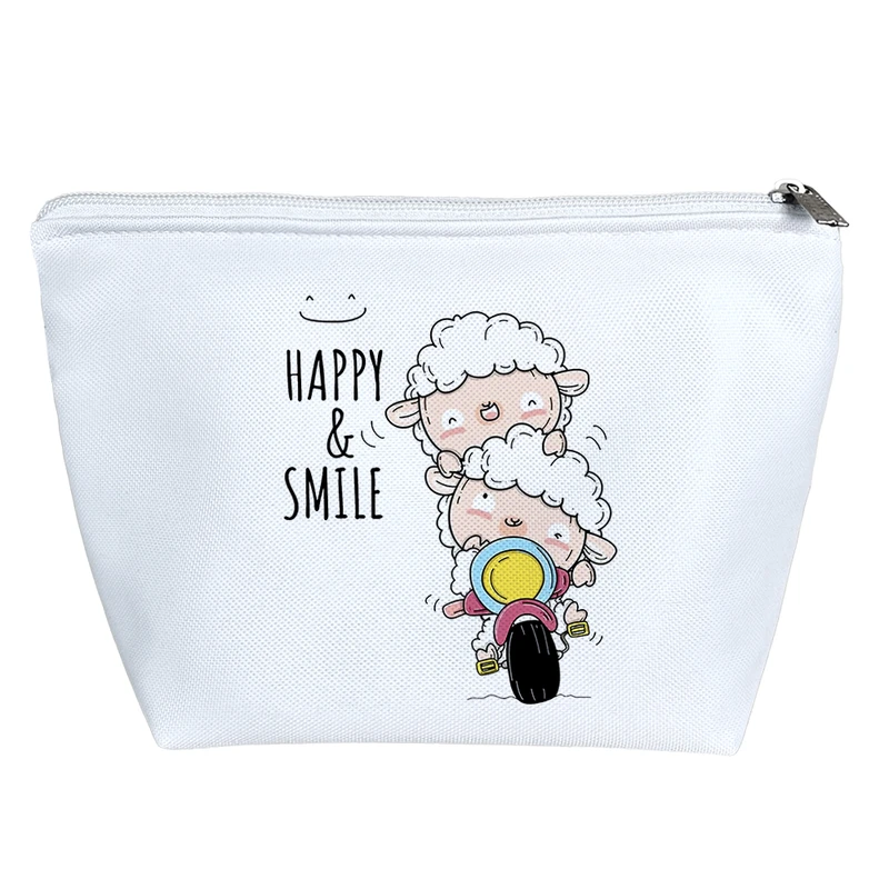 کیف لوازم آرایش دخترانه خندالو مدل گوسفند موتور سوار کد 3563