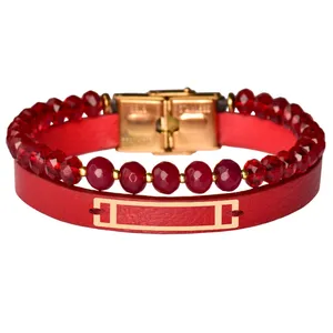 دستبند طلا 18 عیار زنانه الن نار مدل مستطيل N100926