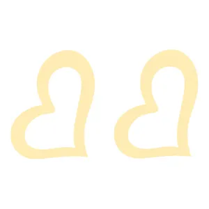 گوشواره طلا 18 عیار زنانه عدنان مدل قلب zp81