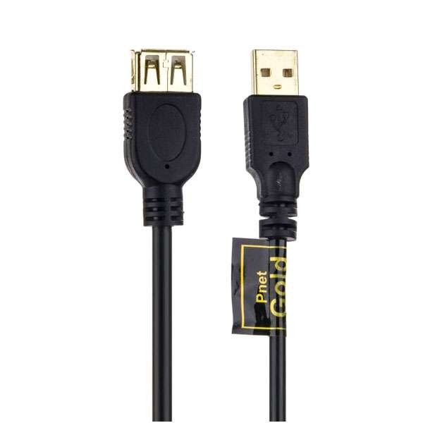 کابل افزایش طول USB2.0 پی نت مدل GOLD طول 3 متر