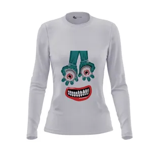 تی شرت آستین بلند زنانه مدل چشم