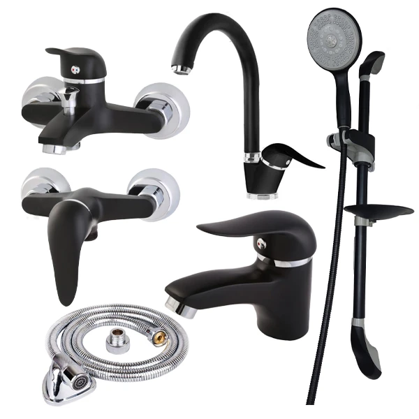 ست شیرالات شیرآلات بهداشتی و ساختمانی توفیق مدل اوج پلاس مجموعه 6 عددی