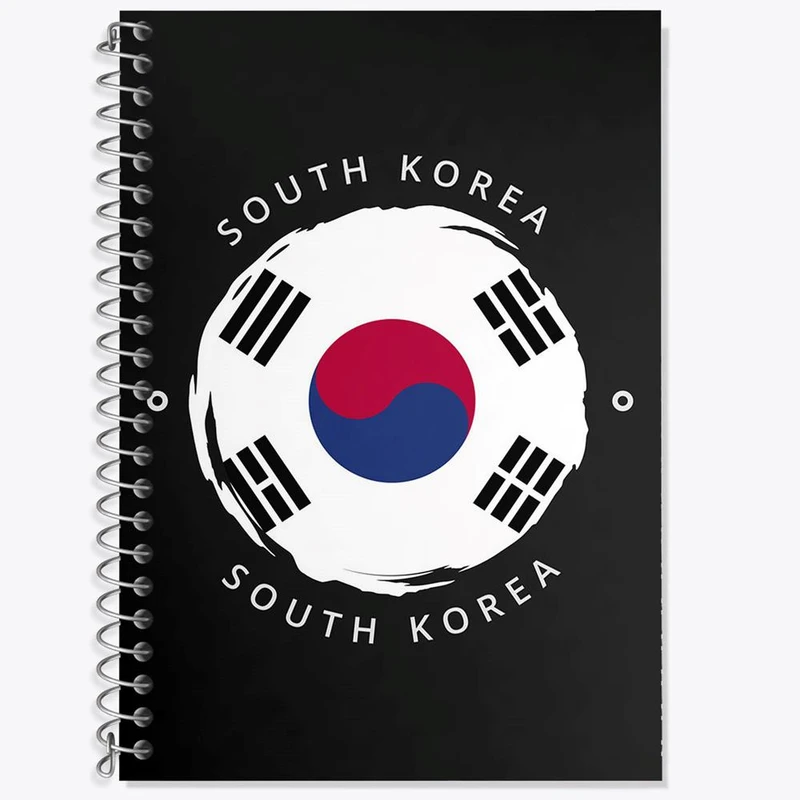 دفتر لغت 50 برگ خندالو مدل پرچم کره جنوبی کد 20554