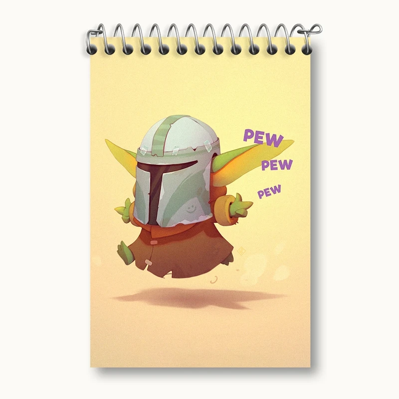 دفتر یادداشت 50 برگ خندالو مدل جنگ ستارگان (Star Wars) کد F188