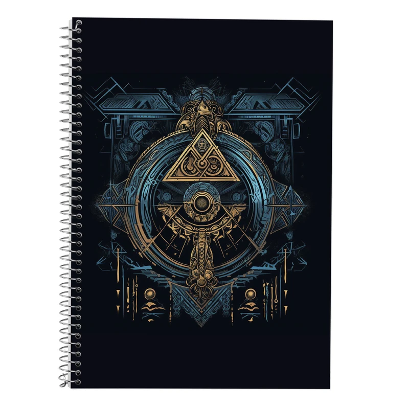 دفتر زبان 50 برگ مدوپد مدل دوخط طرح  ارباب حلقه ها The Lord of the Rings کد DF3003